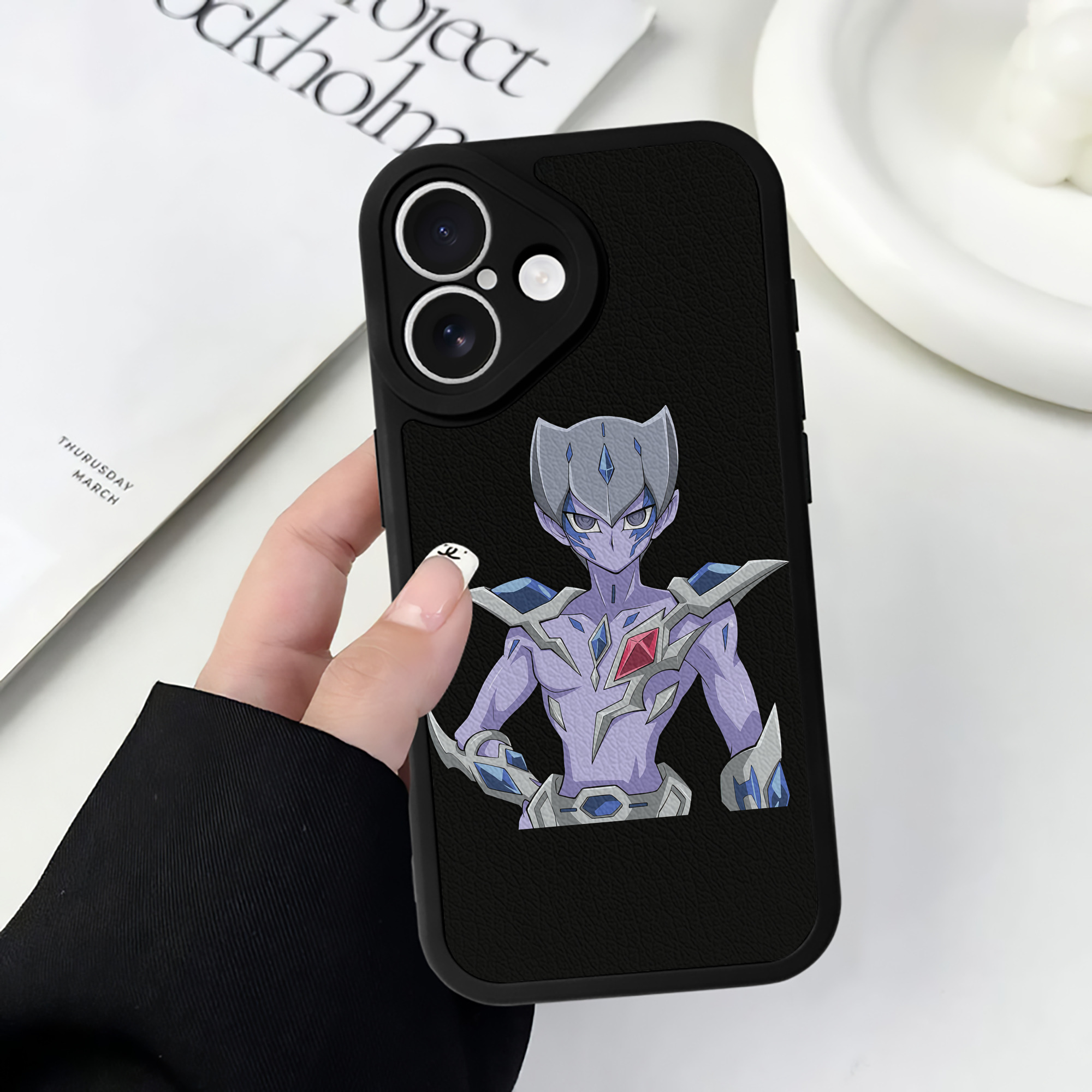 遊☆戯☆王 Yu-Gi-Oh! 【iPhone 16シリーズ対応】シリコンスマホケース（レザー調） 材質：シリコン